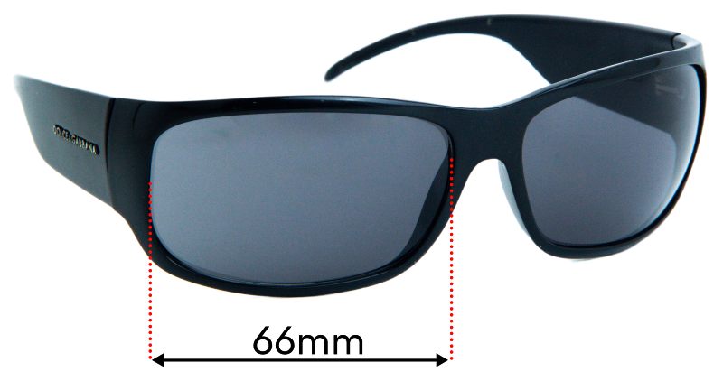 Sunglass Fix Replacement Lenses for Dolce & Gabbana DG6005 - 66mm Wide